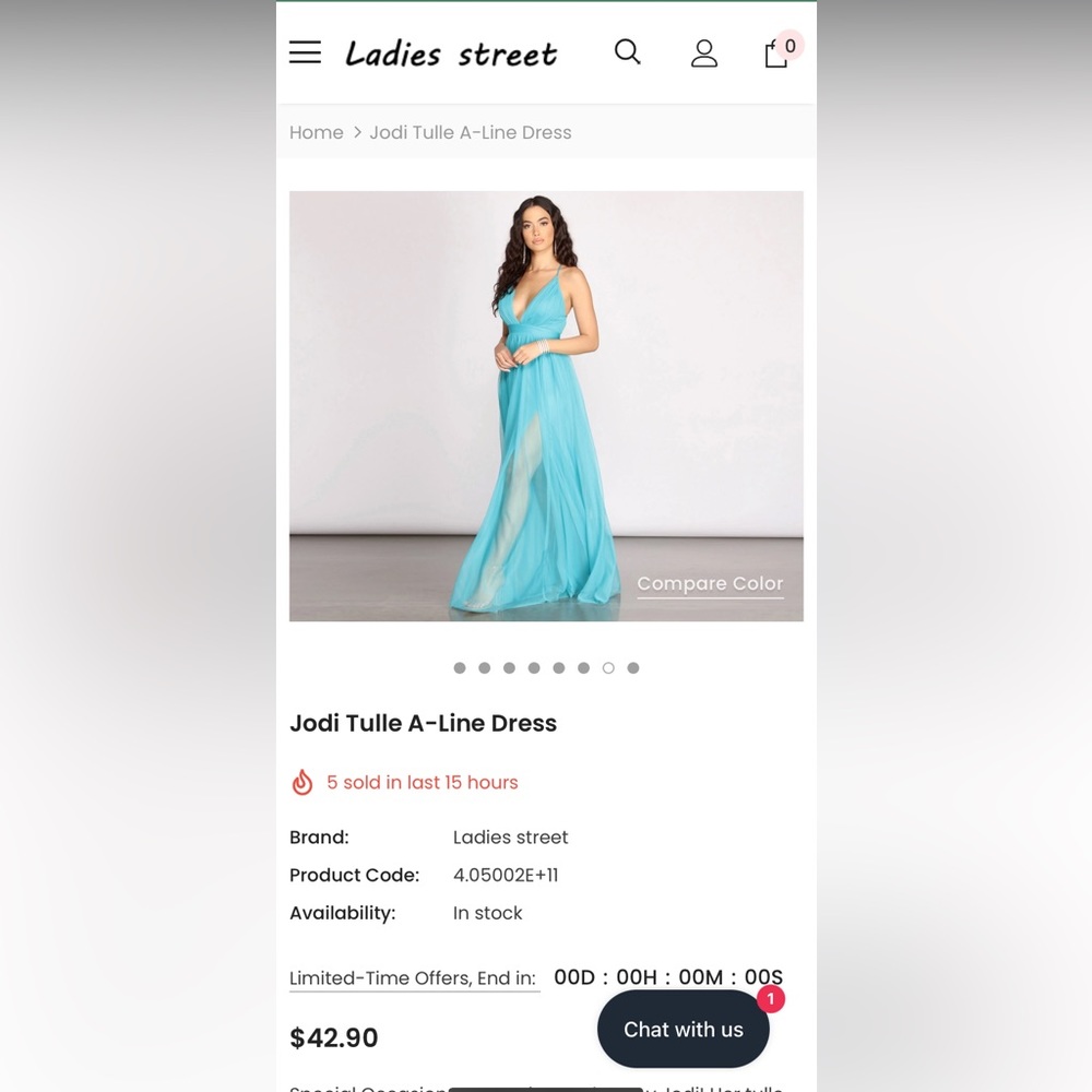 ladies street baby blue tulle dress